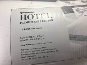 Brand New Two Pack Hotel Premier Collection King Pillows