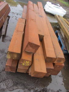 lot 32 image: Green treated cedar tone timbers, 5...