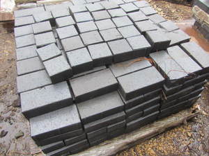 lot 40 image: Clay brick, black pavers, 4x8 and...