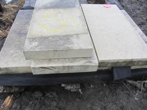 lot 65 image: Mixed pavers, 24x12x2.5, 6 piece...
