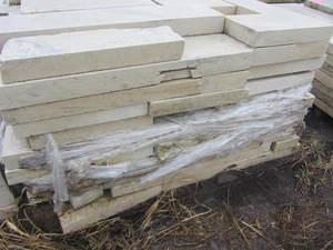 lot 68 image: Limestone paver, 34x8 and 17x12...