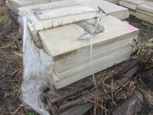 lot 71 image: Limestone pavers, random pieces app...