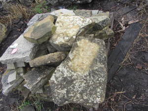 lot 87 image: Fondulac limestone...