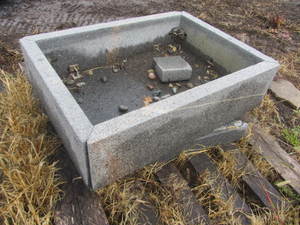 lot 96 image: Granite planter...