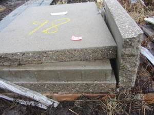 lot 98 image: Waseau concrete slabs, 30x24...
