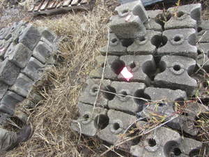 lot 23 image: Cinder block, two pallets...