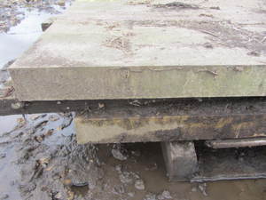 lot 270 image: Natural stone slabs, 58x34. Two p...