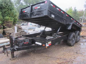 lot 1 image: Brymar Dump Trailer, 2000 Tandem 12ft