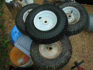 lot 46 image: Four 13x5.00-6 Utility Wheels
