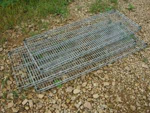 lot 93 image: 3 NSF Wire Rack Shelves