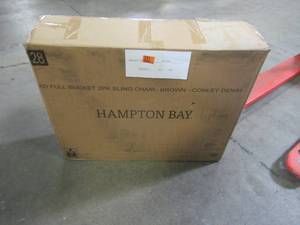 lot 116 image: Hampton Bay (2-Pack) Mix and Match Dining Chair in Conley Denim Blue FCS00015Y-2PKDN