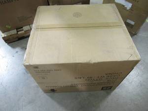 lot 136 image: Hampton Bay Laguna Point Brown Wicker Outdoor Patio Ottoman with Bare Cushions (2-Pack)