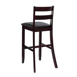lot 140 image: Home Decorators Collection Triena 30 in. Rich Espresso Cushioned Bar Stool 01867ESP-01-KD-U