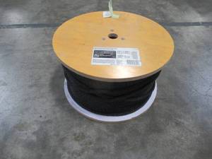 lot 62 image: Everbilt 38 in. x 600 ft. Polypropylene Solid Braid Rope in Black 70380