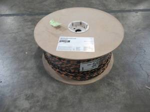 lot 65 image: Crown Bolt 38 in. x 400 ft. Polypropylene Truck Rope, Black and Orange 64640