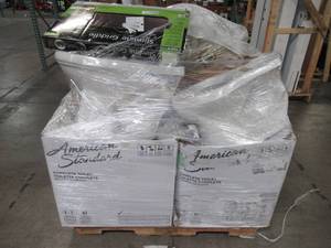 lot 216 image: WHOLESALE MIXED PALLET OF TOILET AND PLUMBING ACCESSORIES