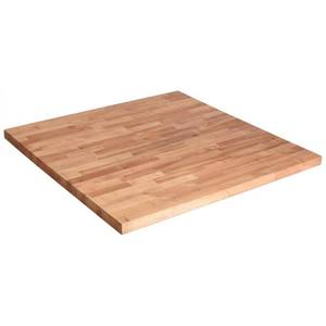 lot 622 image: Hardwood Reflections 3 ft. L x 3 ft. D x 1.5 in T Butcher Block Countertop in Unfinished Birch, BBCT153636