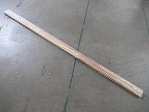 lot 620 image: Hampton Bay Butcher Block 98 in. L x 4 in. H x 1.5 in. Thick Wood Backsplash in Unfinished Acacia