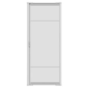 lot 647 image: Larson 32- 36 x 78 Brisa White Retractable Screen Door for Sliding Door, 77030351