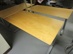 lot 109 image: IKEA TABLES, WITH ADJUSTABLE HEIGHT