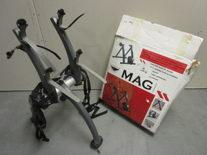 lot 123 image: MAG BICYCLE TRAINER - NEW, SARIS BICYCLE CAR RACK