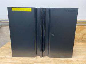 lot 24 image: HUSKY Heavy Duty Welded 28 in. W x 22 in. H x 14 in D. 20-Gauge Wall Mounted Steel Garage Cabinet in Black