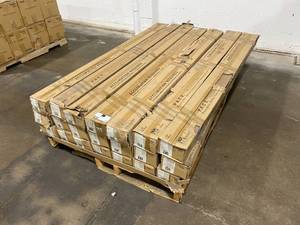 lot 32 image: CALI BAMBOO Lot of 20 Boxes of- Fossilized 5-in Vintage Moonlight Bamboo Solid Hardwood Flooring (21.5-sq ft). (430 sq. ft. of coverage)