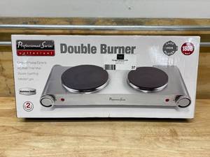 lot 37 image: PROFESSIONAL SERIES Double Burner Portable Concealed Element