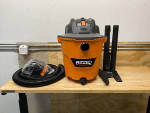 lot 43 image: RIGID 12 Gal. 5.0-Peak HP NXT WetDry Shop Vacuum with Filter, Hose and Accessories