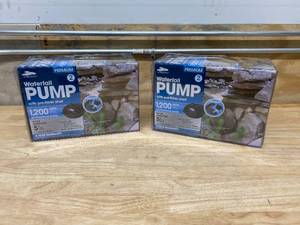 lot 56 image: SMARTPOND Lot of Two-  1200-GPH Submersible Waterfall Pumps