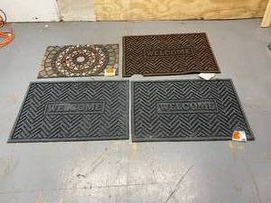 lot 87 image: Lot of 4 Outdoor Door Mats