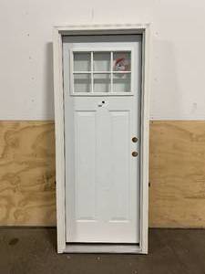 lot 91 image: Prehung Door in White (31 12 W x 81 34 T)
