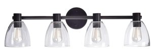 lot 109 image: KENROY HOME Edis 4-Light Bronze Bath Light Vanity