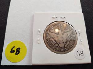 1901 O Barber Half Dollar