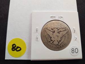 1909 O Barber Half Dollar