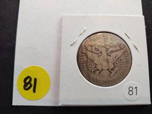 1909 S Barber Half Dollar