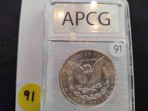 1897 S Morgan Silver Dollar APCG MS 64