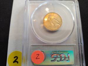 1912 $5.00 Gold Indian Head Coin PCGS MS63