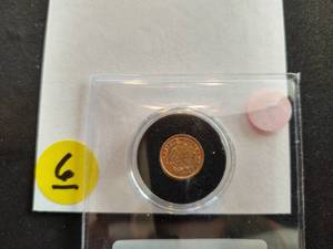 1853 Type 1 $1.00 Gold Coin Labeled AU50 when purchased