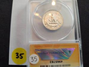 1955 Proof Washington Quarter ANACS PF66