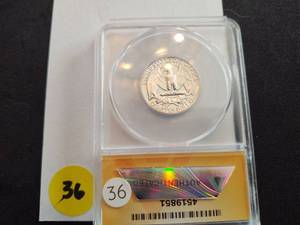1957 Proof Washington Quarter ANACS PF67