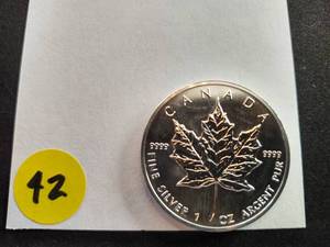 1989 .9999 1 Oz. BU Silver Canada Maple Leaf