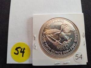 1984 1 Oz. BU Silver Engelhard Prospector