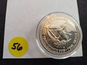 1984 1 Oz. BU Silver Engelhard Prospector