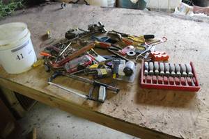 lot 41 image: Screwdriver Set, Hacksaw, Hammer, Vise Grips, Hacksaw, Pliers, Wrenches and More