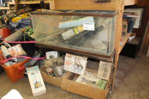 lot 50 image: Aquarium, Stand, Accessories
