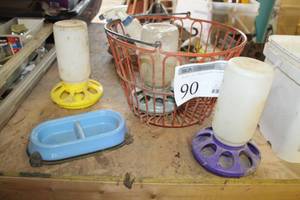 lot 90 image: Bird Feeders, Dog Bowls, Spray Bottles