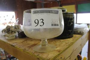 lot 93 image: Glass Stem Bowl