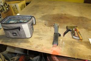 lot 134 image: Hand Stapler, Hammer Stapler, Soft Side Tool Bag