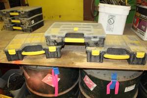 lot 131 image: Lot of (3) Parts Organizer Cases, Hardware